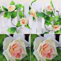 2.4M Artificial Plant Flower Rose Rattan Wedding Party Home Shop Floral Decor   283104127814